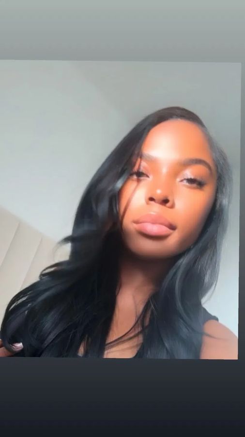 Client wearing Indian Wavy 3 Bundle Deal